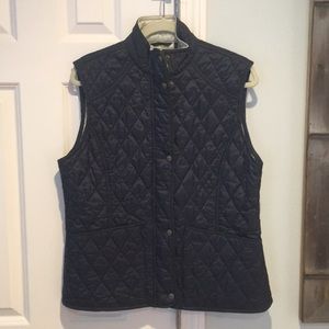 Barbour navy quilted vest